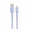 TB kabelis USB-a - USB-C purple 1m