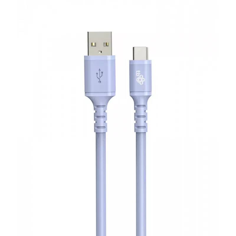 TB kabelis USB-a - USB-C purple 1m