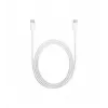USB C - USB C kabelis 1m. silicone Balts