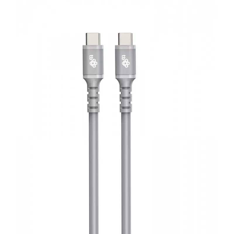 USB C - USB C kabelis 1 m. silicone pelēka