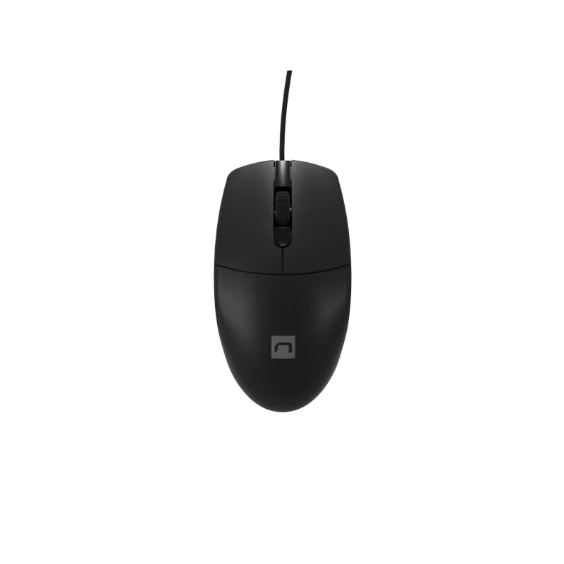 Vadu biroja pele NATEC Ruff Plus USB Type-A, labajai rokai, 1200 DPI, 3 pogas, melna