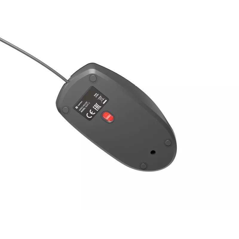 Vadu biroja pele NATEC Ruff Plus USB Type-A, labajai rokai, 1200 DPI, 3 pogas, melna