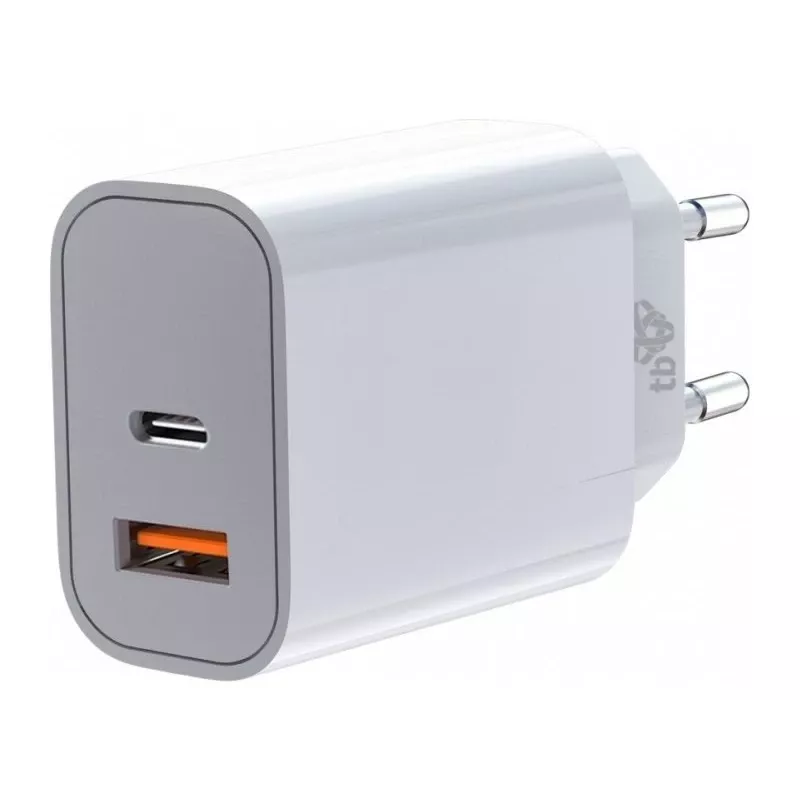 Universal charger 2x3A USB C + USB A Jauda Delivery Balts