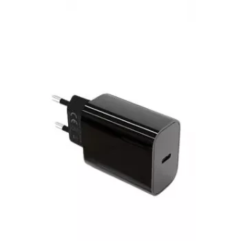 USB-C 20W sienas lādētājs Power Delivery melns