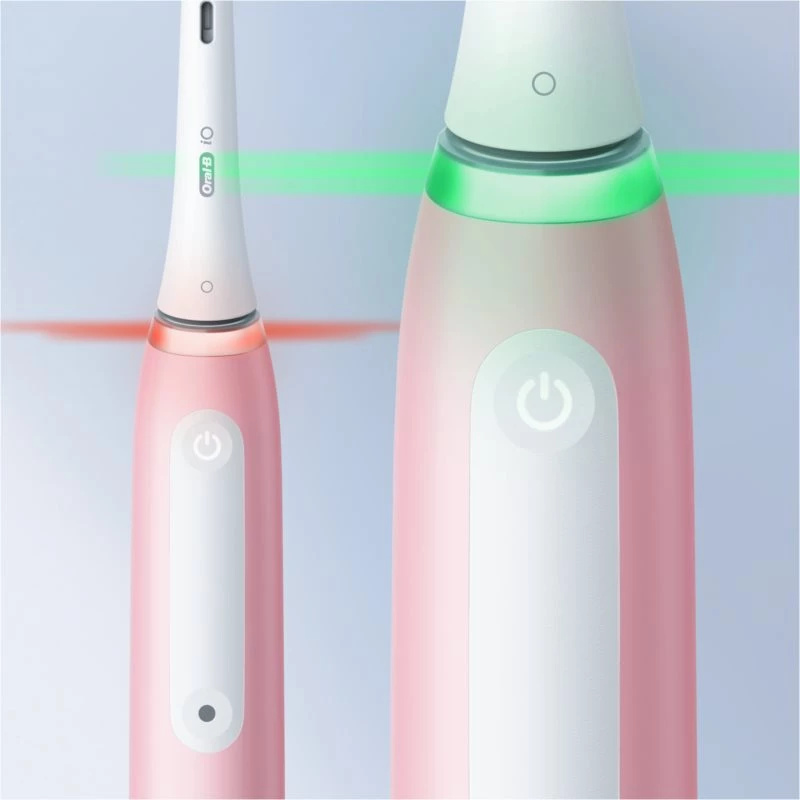 Oral-B Elektriskā zobu birste iO3 sērija, uzlādējama, pieaugušajiem, 1 birstes uzgalis, Blush Pink, 3 tīrīšanas režīmi