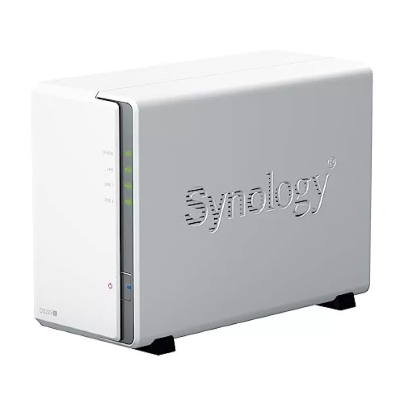 Synology DiskStation DS223J NAS/glabāšanas serveris galddatoram Realtek RTD1619B 1 GB DDR4 DiskStation Manager balts