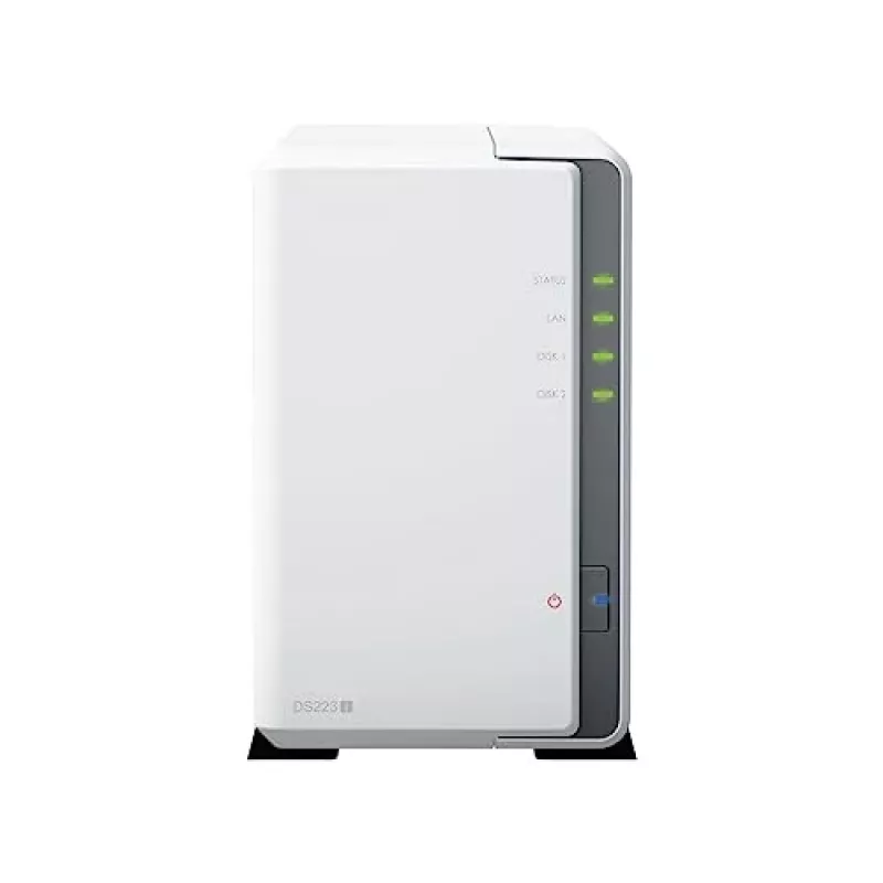 Synology DiskStation DS223J NAS/glabāšanas serveris galddatoram Realtek RTD1619B 1 GB DDR4 DiskStation Manager balts
