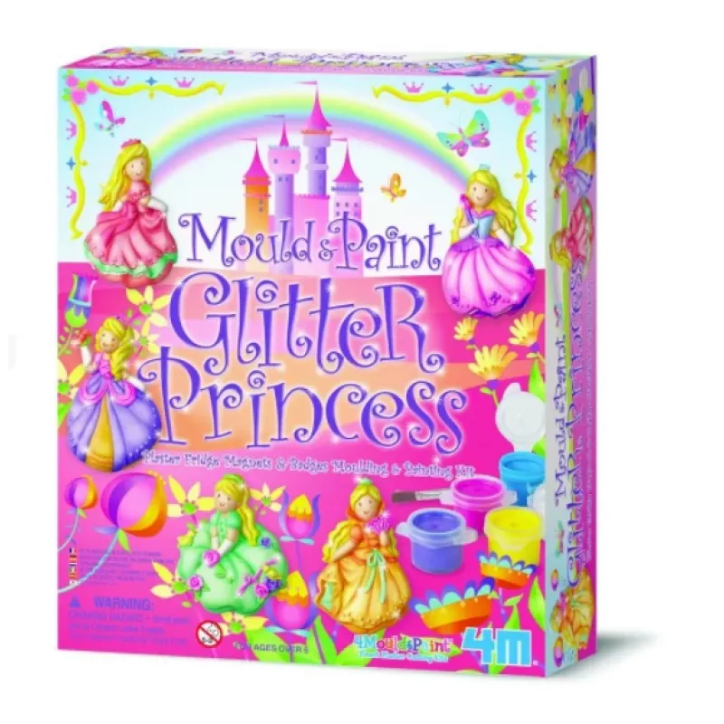 Radošais komplekts 4m Glitter Princesses modelis 3528 — rokdarbu komplekts ar mirdzošiem elementiem