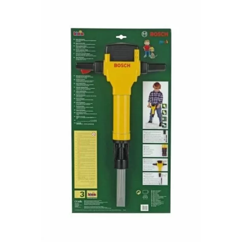 Theo Klein 8405 Bosch āmurs ar perforatoru I darbināms ar baterijām un kustību uz augšu un leju I ar motora skaņu un mirgojošu gaismu I izmēri: 28 cm x 7 cm