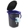 Atkritumu tvertne Greenblue GB320BB Melni Zila Plastmasa 19L