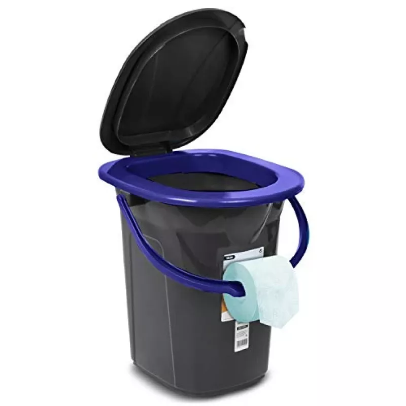 Atkritumu tvertne Greenblue GB320BB Melni Zila Plastmasa 19L