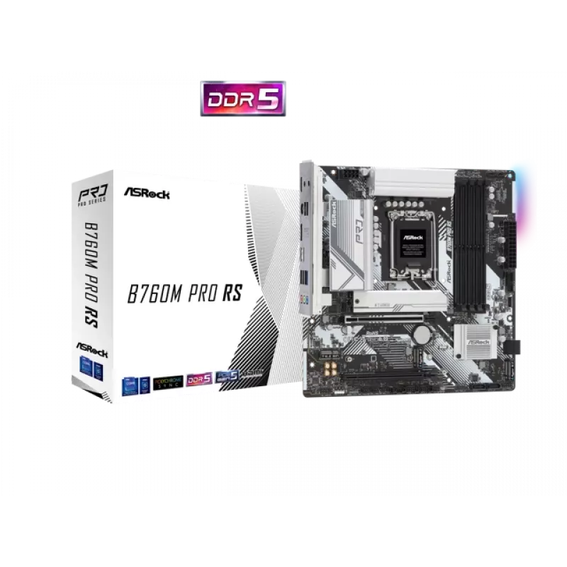 ASRock B760M Pro RS DDR5 Micro-ATX mātesplate