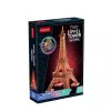 3D puzle Cubicfun Eifeļa tornis nakts versija LED, Cubicfun modelis 306-L534H – izgaismota arhitektūras 3D puzle