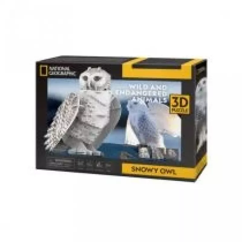 CubicFun 3D Puzzle NG Snow Owl 32 gab. Dzīvnieki Vecums 8+