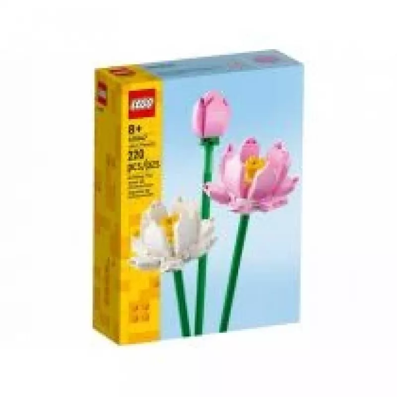 LEGO konstruktors LEGO 40647 Lotosa ziedi — Botāniskās kolekcijas modulārs modelis, 220 detaļas, augstums 300 mm, vecumam 8+