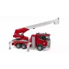 Ugunsdzēsēju mašīna BRUDER Scania Super 560R Sarkana Balta Plastmasa 3+