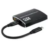 Gembird A-CM-HDMIF2-01 USB-C uz diviem HDMI adapteris, 4K 60Hz, melns