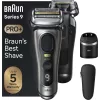 Braun Series 9 Pro+ 9565cc mitrais un sausais folijas skuveklis ar trimeri Metallic