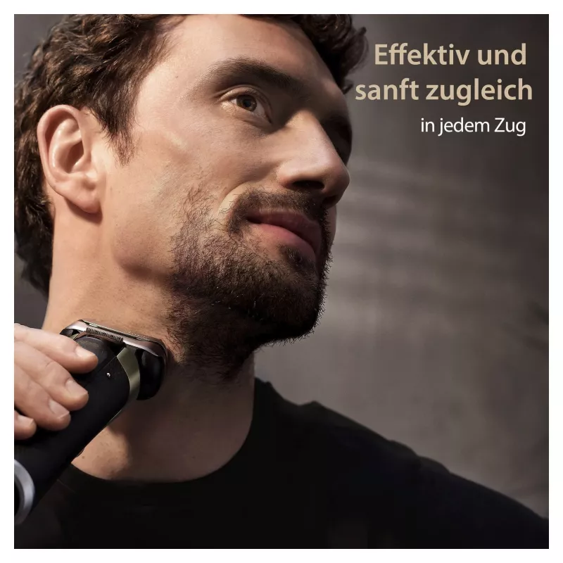 Braun Series 9 Pro+ 9565cc mitrais un sausais folijas skuveklis ar trimeri Metallic