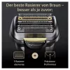 Braun Series 9 Pro+ 9565cc mitrais un sausais folijas skuveklis ar trimeri Metallic