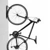 Pie sienas stiprināms velosipēdu statīvs MACLEAN MC-432, vertikāls velo turētājs, regulējams platums, maksimālā slodze 30 kg, melns