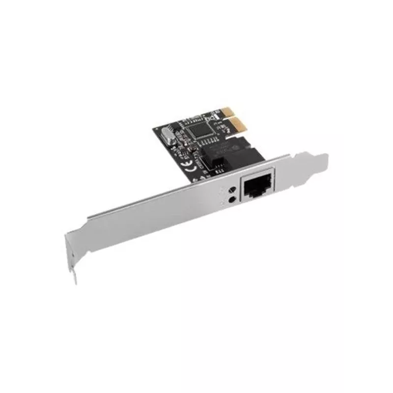 Iekšējā Ethernet tīkla karte LANBERG PCE-1GB-201, PCI Express, 1× RJ-45 Gigabit (1000 Mbit/s), melna