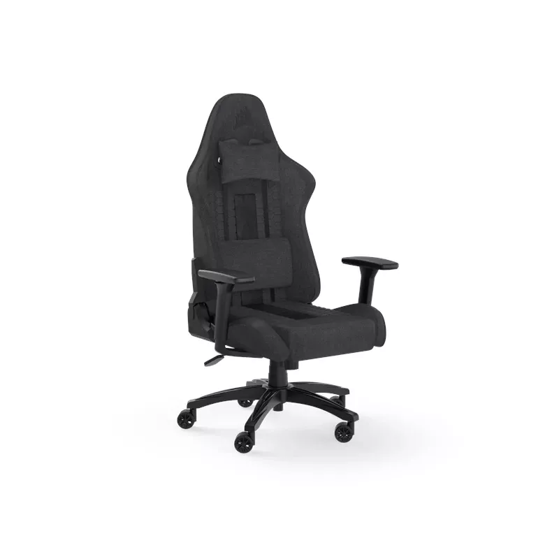 CORSAIR - TC100 RELAXED spēļu krēsls (audums - pelēks/melns)