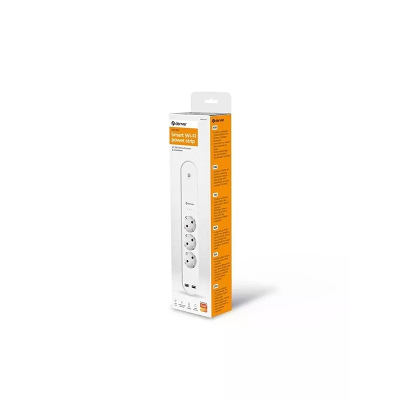 Viedā pagarinātājs Denver SHP-310U 3 AC kontaktligzdas F tips 3680 W