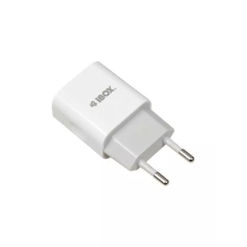 AC iekštelpu lādētājs IBOX C-35 Universal balts — 5 V maks., 0,3 A ieeja, 1 A USB izeja