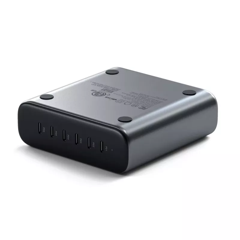 Iekštelpu lādētājs Satechi ST-C200GM-EU universāls pelēks 6 USB Type-C pieslēgvietas