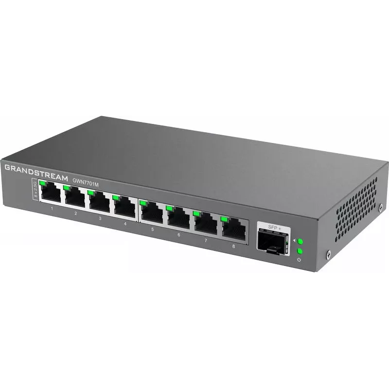 Grandstream Networks GWN7701M tīkla slēdzis Nepārvaldīts 2.5G Ethernet (100/1000/2500) Melns