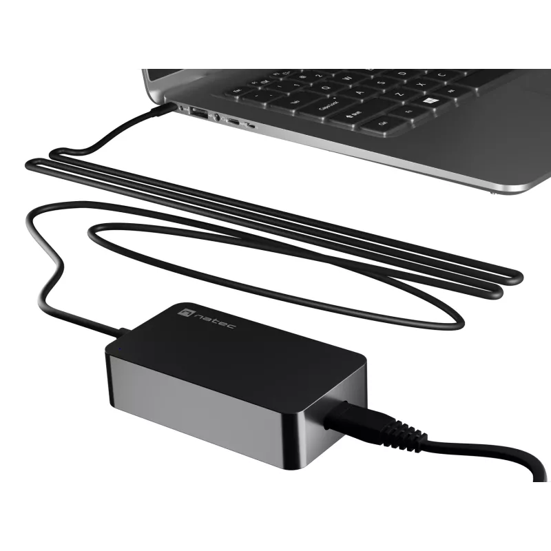 NATEC Grayling USB-C 45W strāvas adapteris Universāls Melns