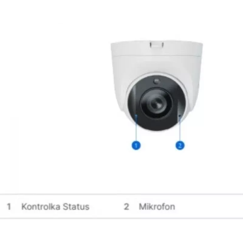 Synology TC500 drošības kamera, kupola IP kamera, iekštelpām un āra telpām, 2880 x 1620 pikseļi, pie griestiem