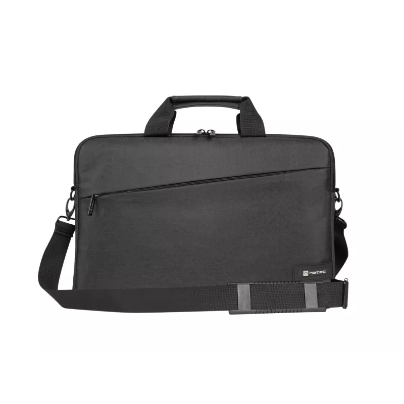 Portfelis NATEC Beira 39,6 cm (15,6 collas) — poliesters, 1 galvenais nodalījums, plecu siksna, melns