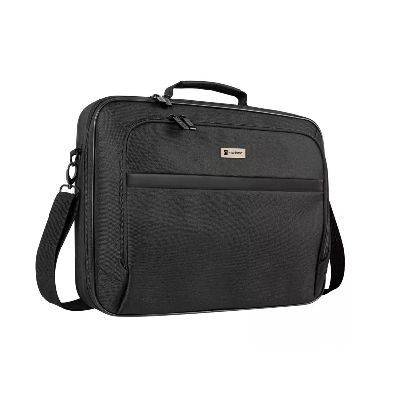 Portfelis NATEC Boxer Lite 39,6 cm (15,6 collas) – poliesters, 2 nodalījumi, plecu siksna, 410×305×65 mm, 750 g