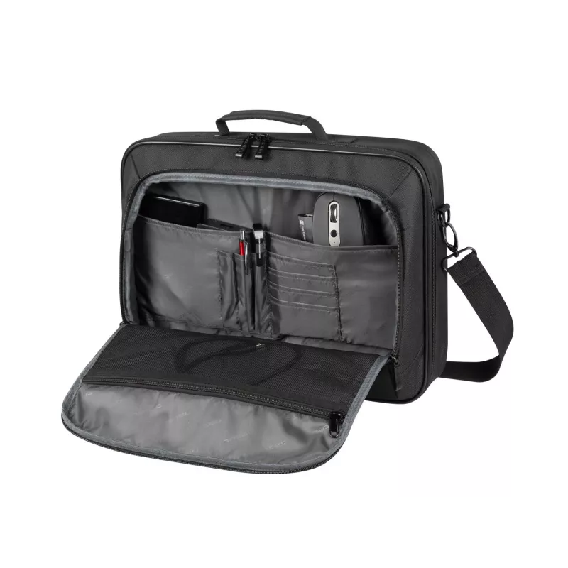 Portfelis NATEC Boxer Lite 39,6 cm (15,6 collas) – poliesters, 2 nodalījumi, plecu siksna, 410×305×65 mm, 750 g