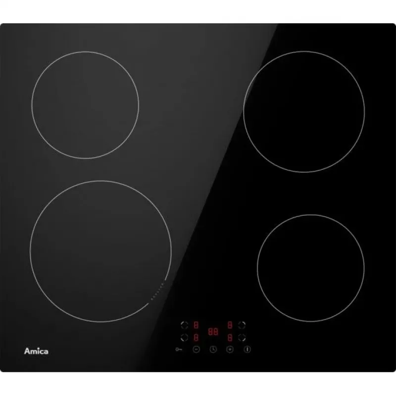 Indukcijas plīts virsma AMICA PI6501, 4 gatavošanas zonas, skārienvadība