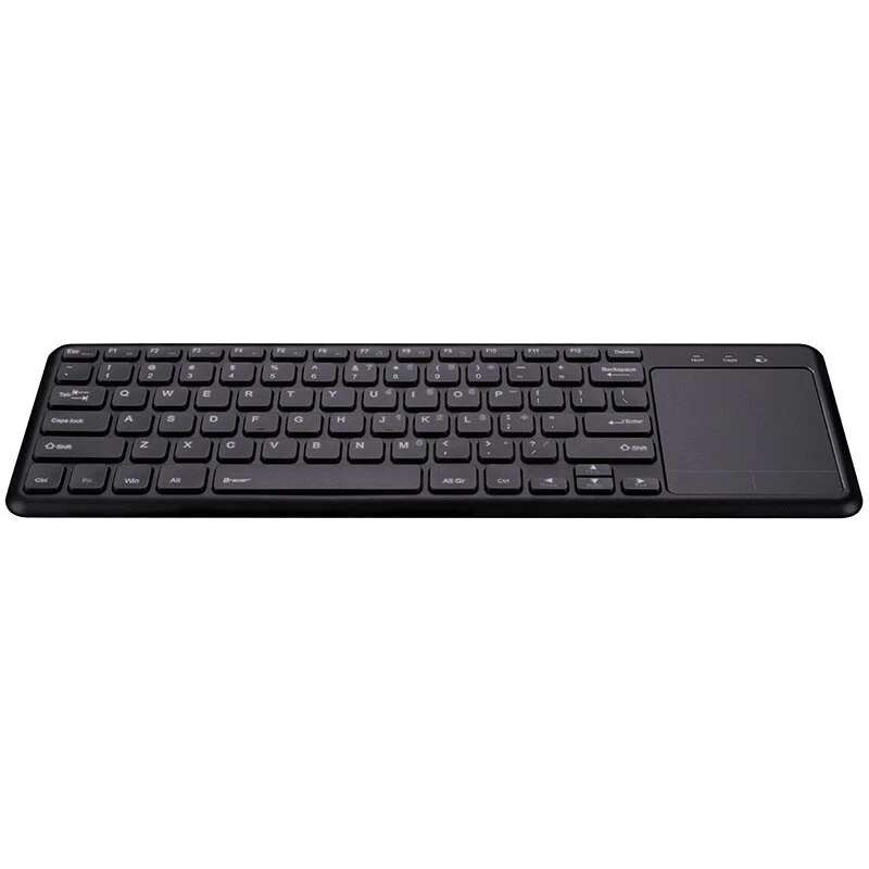 Bezvadu RF tastatūra TRACER TRAKLA46367 — Pilna izmēra, membrānas, skārienpaliktnis, 2,4 GHz, melna