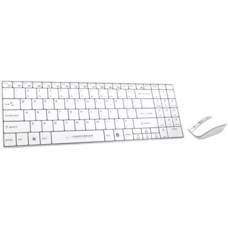 Klaviatūras un peles komplekts Esperanza Liberty EK122W, balts