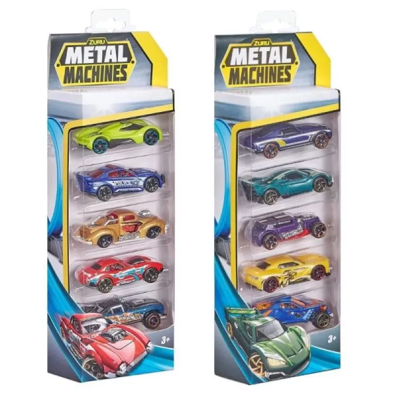 Zuru Metal Machines 5 metāla automašīnu komplekts 1:64, 2. sērija, dažādi modeļi