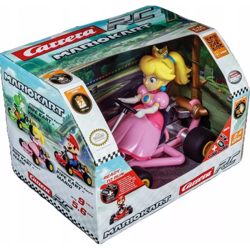 Carrera - 370200986P - 24GHz Mario Kart Pipe Kart Peach