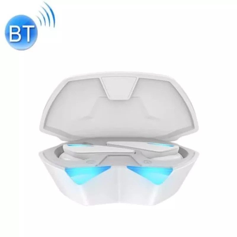 Austiņas Awei T23 bezvadu Bluetooth 5.3 USB ūdensizturīgas baltas