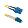 Qoltec - savienojuma kabelis - vienmoda SC/UPC (M) uz vienmoda LC/UPC (M) - 1 m - optiskā šķiedra - duplekss - 9/125 mikrometri - G.652D