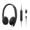 Lenovo 4XD1M45626 austiņas/headset ar vadu, galvas lente, USB Type-C, melnas