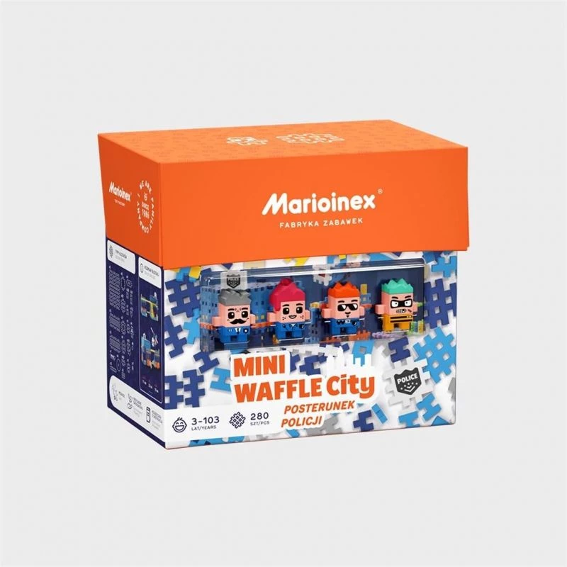 MARIOINEX Mini Vafeļu pilsētas policijas iecirkņa būvbloķi, 280 gab.