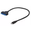 Gembird AUS3-03 USB-C uz 2,5 collu SATA diska adapteris, 0,2 m, melns