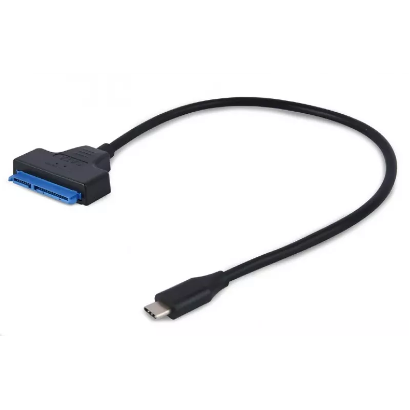 Gembird AUS3-03 USB-C uz 2,5 collu SATA diska adapteris, 0,2 m, melns