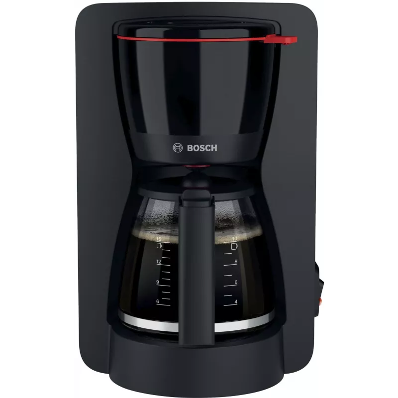 Pilienveida kafijas automāts Bosch TKA2M113, 1,25 L ūdens tvertne, 15 krūzes, melns