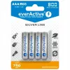 Uzlādējamās AAA NiMH baterijas everActive EVHRL03-800 – 1,2 V, 4 gab., cilindriskas 44,5×10,5 mm