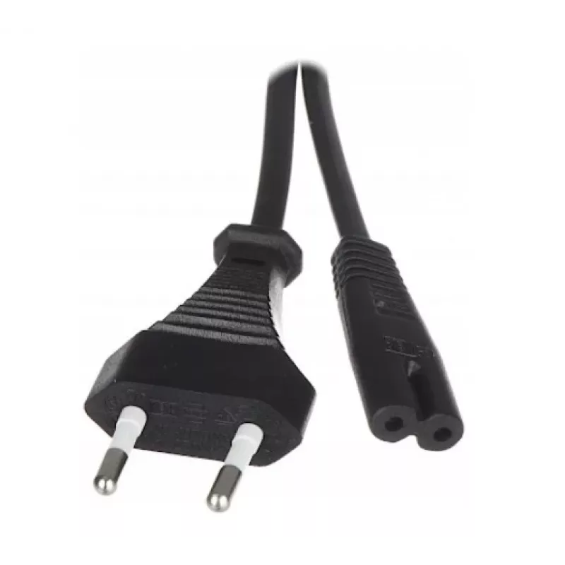 Savio CL-100 strāvas kabelis melns 1,8 m IEC E tips (3,4 mm, 3,1 mm) IEC C7